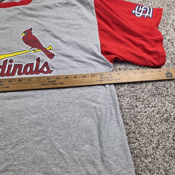 Vintage St Louis Cardinals T Shirt Mens 2XL LEE Birds On The Bat Graphic - Picture 4 of 7